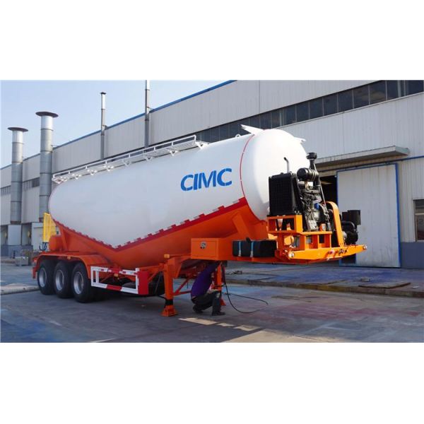Low Density CIMC Enclosed 115m3 Bulk Cement Tanker Trailer