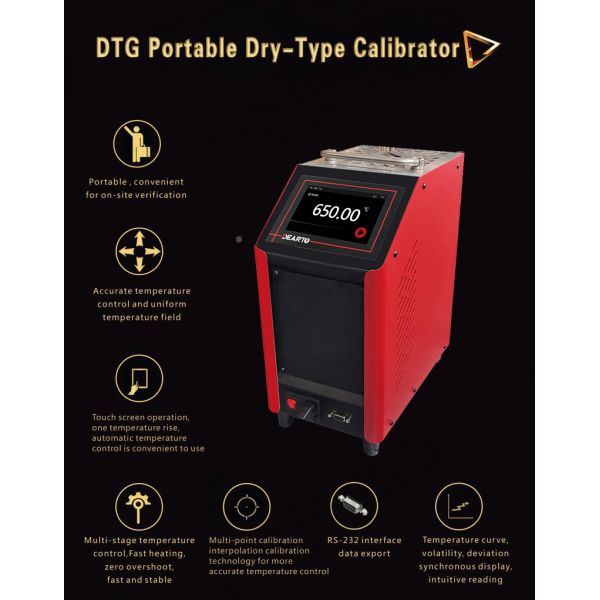 Versatile 50 660C Dry Well Temperature Calibrator for Temperature Sensor Calibration