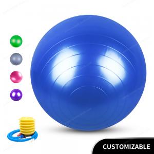 China Yoga Ball 2021 Upgrade Exercise Fitness Core Stability Balance Strength 600 lbs Capacity Anti-Burst Heavy Duty Prenatal wholesale