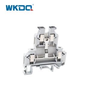 China 2 Level Din Rail Screw Wiring Terminal Blocks With Equipotential Bonder on sale