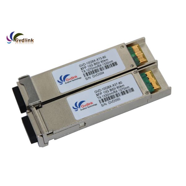 XFP-10G-BX80U-I Compatible 1330nm 80KM Single Mode Fiber Module