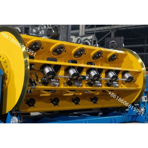 12+18+24 Rigid Frame Type Armoring Machine Electromagnetic Tension Online Set Aluminum Sector Or Round Conductor