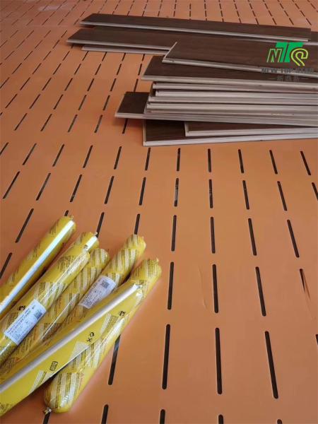 Quality Durable Slotted Heated IXPE Foam Underlayment 2mm With Hole for sale