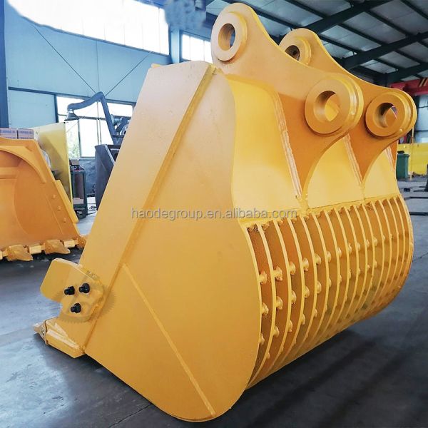 Customized Logo Wear Resistant Excavator Skeleton Bucket Sieve Bucket for Q345B NM400