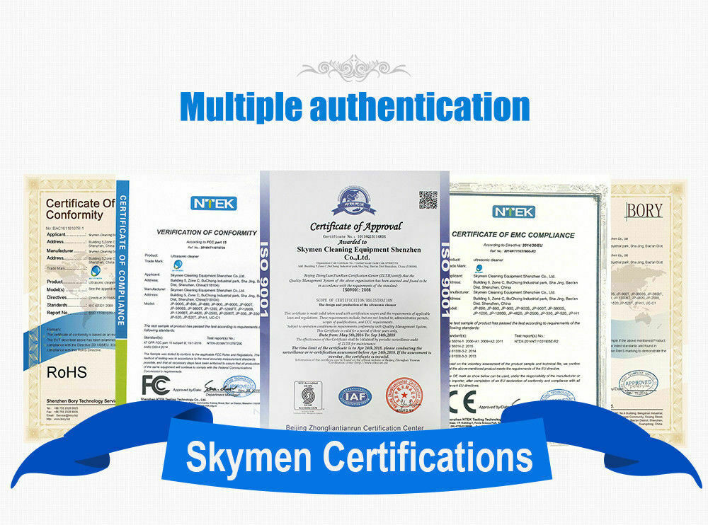 Skymen Ultrasonic Bath For Scuba Equipment With 200W Heater 1.72 Gallon