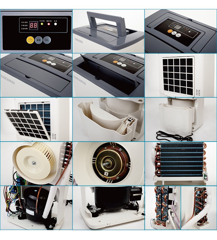 Computer Controlled 10L/day 220v Refrigerative Dehumidifier for Home Dehumidifying