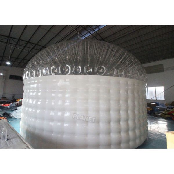 Half Transparent PVC 6m Inflatable Christmas Igloo Tent