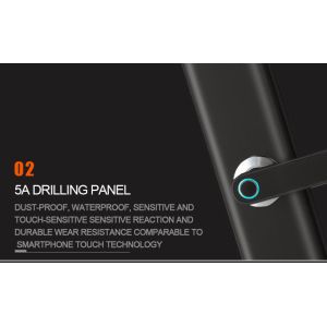 LED Fingerprint Scanner Door Lock Wake - Up Screen APP Remote Control For Airbnb