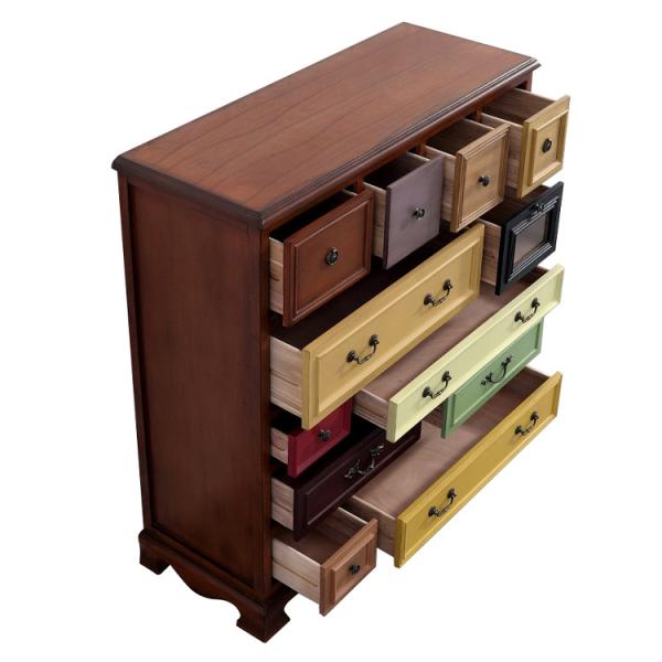 Quality Multi Layer 110cm Height Drawer Storage Cabinet MDF Panel For Toy for sale