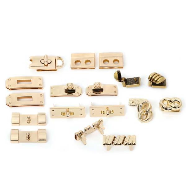 Quality Metal Push Turn Handbag Lock Hardware Scratchproof Customizable for sale