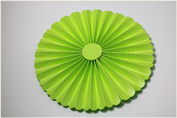 Green 8 Inch Artificial Fan Flower Paste Window Dressing DIY Home Decoration