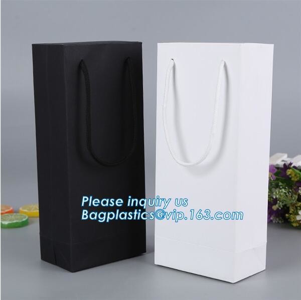 Fashion Custom Printing Luxury Gift Shopping Carrier Paper Bag With Your Own Logo Print,strong twisted handle black leat