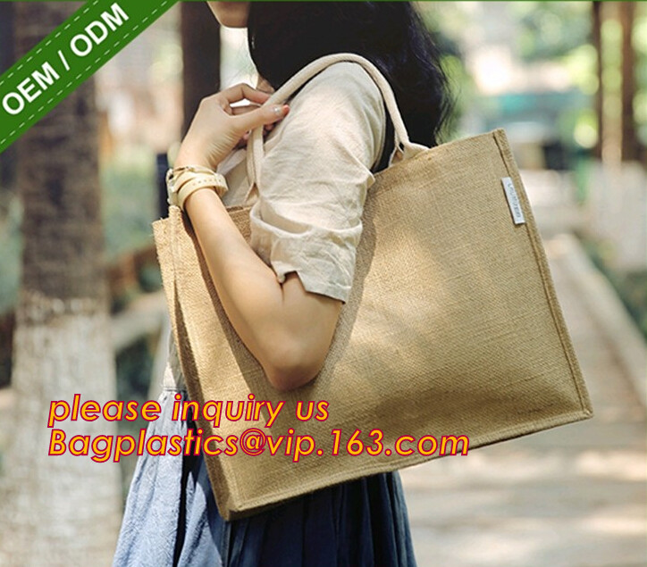 Large jute gift tote,jute shipping tote,jute cinch bag,reusable custom shopping tote jute bag,Promotional jute shopping