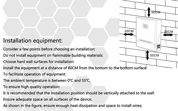 High Output High Frequency Power Solar Inverter 3KW ~ 5KW Reverse Control Integrated for home