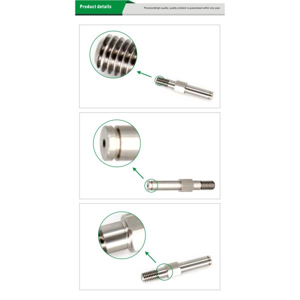 High Precision Cantilever Shaft One End External Threaded Buckle Ring Grooved Type