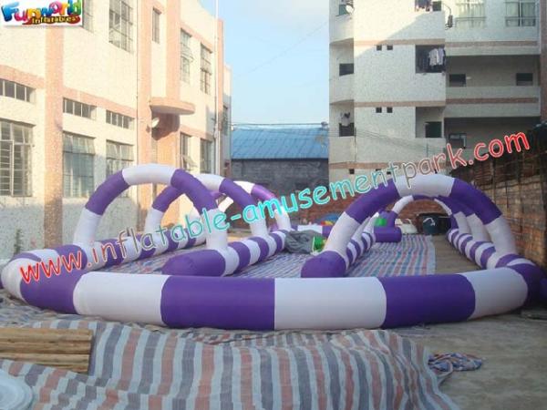 Quality OEM or ODM Durable Inflatable Outdoor Fun Games Inflatable colorful race track for sale