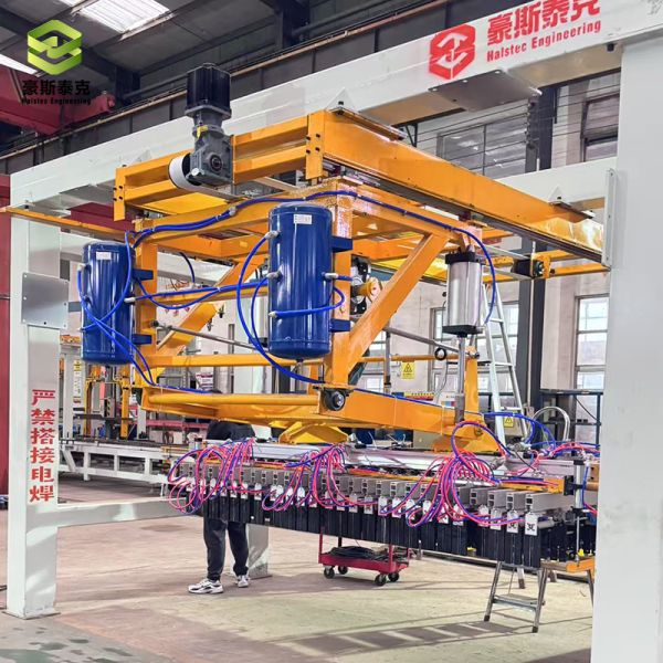 Brick Plant Highlighting Brick Production Brick Stacking Machine with Customized Clamping Head