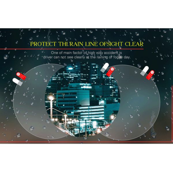 NEW MARKET UV protection anti rain anti oil anti water dust remover safety car ant fog mirror film