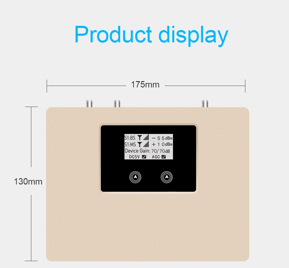 2G 3G 4G 70dB Dual Band Range Extender LCD Display Wifi Booster