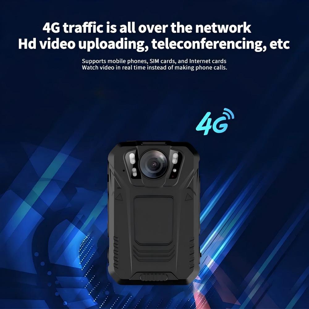2K Premium Portable Body Worn Camera with Audio Recording Wearable Night Vision GPS for Law Enforcement