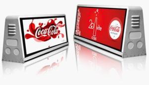 China Digital GPS / WIFI Taxi Top Advertising / 5mm bus led display boards on sale