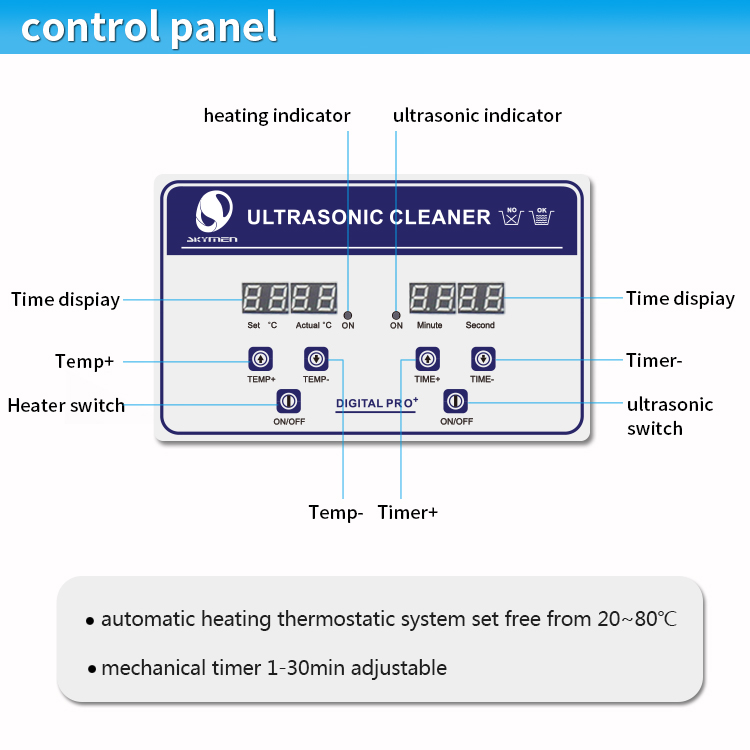 Skymen JP-020 3.2L 3D Printing Ultrasonic Cleaner Mechanical Electric AU UK US Plug