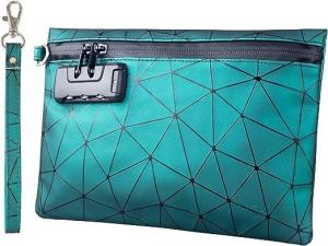 China Smell Proof Bags with Combination Lock,Carbon Lined Odor Proof Pouch 10.2 x 7.2 inches Medicine Lock Bag Travel Storage wholesale