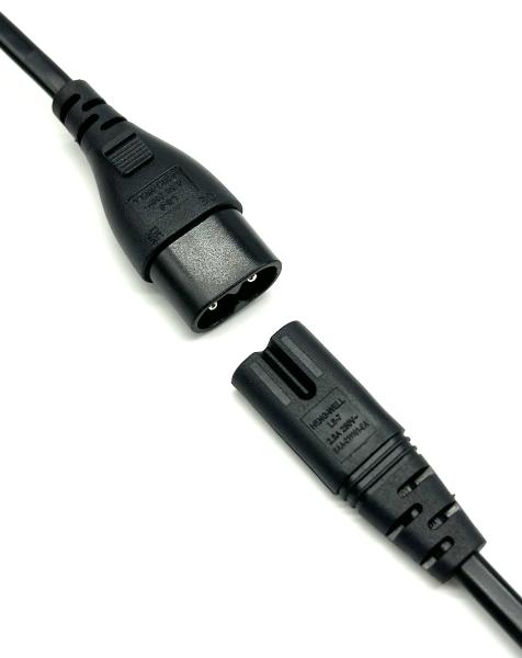 Quality Male And Female IEC C7 To C8 Electric IEC Extension Power Cord 2.5A/3A Power Cable for sale
