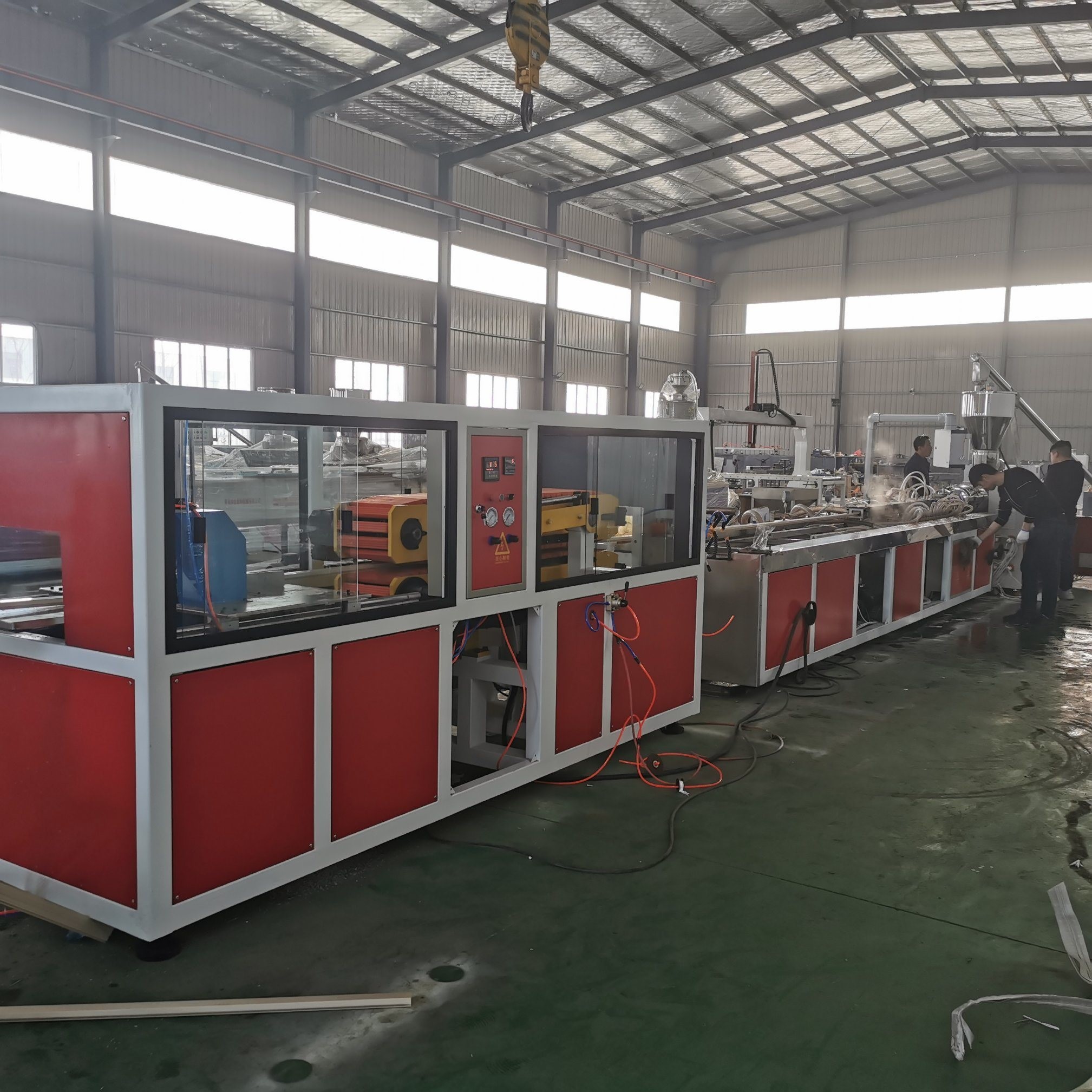 WPC profile production line/ WPC floor making machine