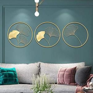 3pcs Nordic Style Wall Art Metal Wall Decoration OEM Easy  Install