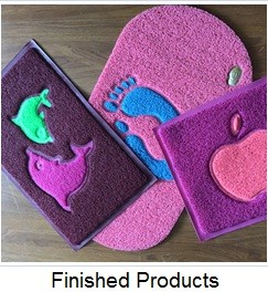 Custom welcome pvc coil mat for front door PVC Coil Logo Door Mat