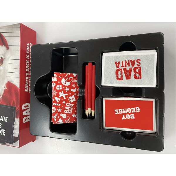 Vacuum Formed PET Vac Card Deck Packaging Tray For Playing Card Board Game Christmas Countdown