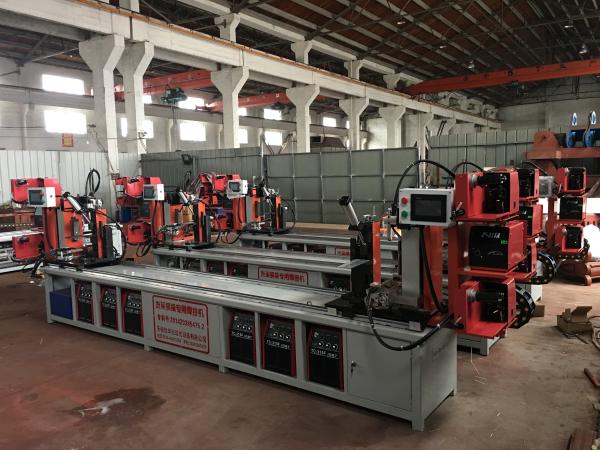 Quality Assemble Shelf Auto Pipe Welding Machine 3 Faces / 4 Faces Goods Shelf Beam Welding for sale