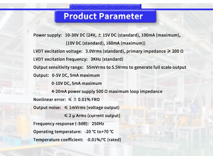 Signal Conditioning UNIVO ULVC1000 Displacement Sensor for 10-30V DC Power Supply