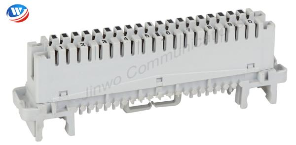 Quality PBT Telephone Connection Module 10 Pair Grey Sliver Plated for sale