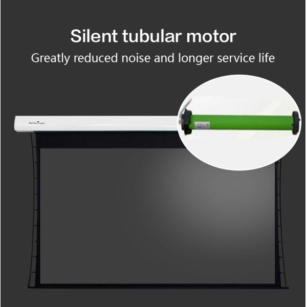 Motorized Electric Projection Screens Large Size Pull Down Projector Screen 150 Inch