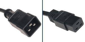 China IEC320 C19 to C20 power cables extension cords connection cables on sale