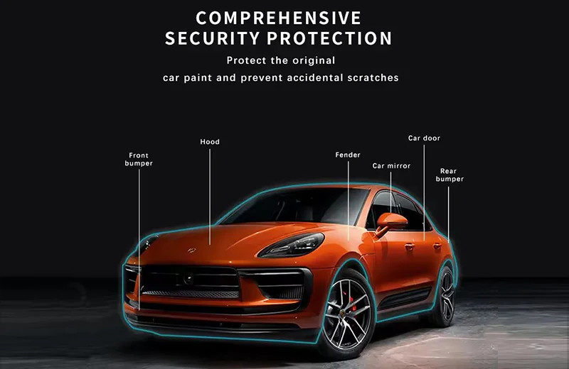 Gloss Or Matte Finish TPU PPF Car Wrapping Demon Flame Splendid Grey Wholesale