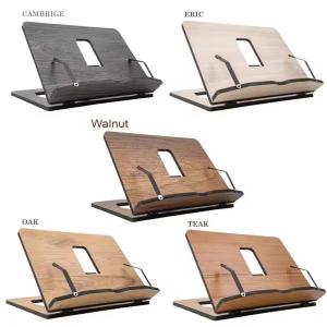 China Customized Portable Foldable Wooden Bookstand Cookbook Reading Table Practical Wooden Reading Support wholesale