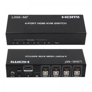 China 4 Port KVM Switch HDMI 4K 30Hz Hot Keys Auto Switching No Delay USB Switch wholesale