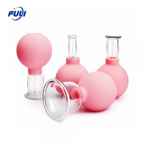 Quality 4 Pieces Facial Cupping Set - Vacuum Suction Cups, Silicone Cupping Therapy Set, Works For Fine Lines And Wrinkles for sale