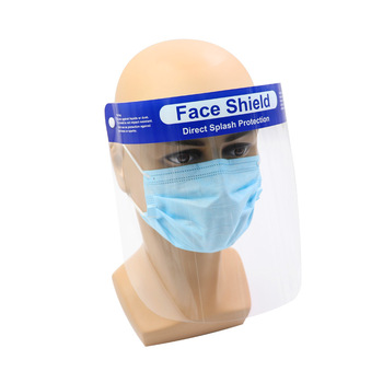 Public Places Against Splashing PET Clear Face Visor