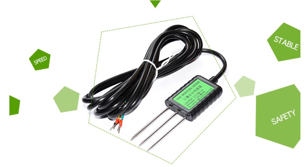 CE Certified Waterproof Soil Sensor for Irrigation Measuring VWC Temp Moisture and EC