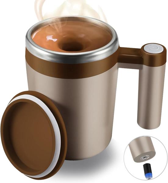 Quality 350ml Stainless Steel Self Stirring Mug for sale