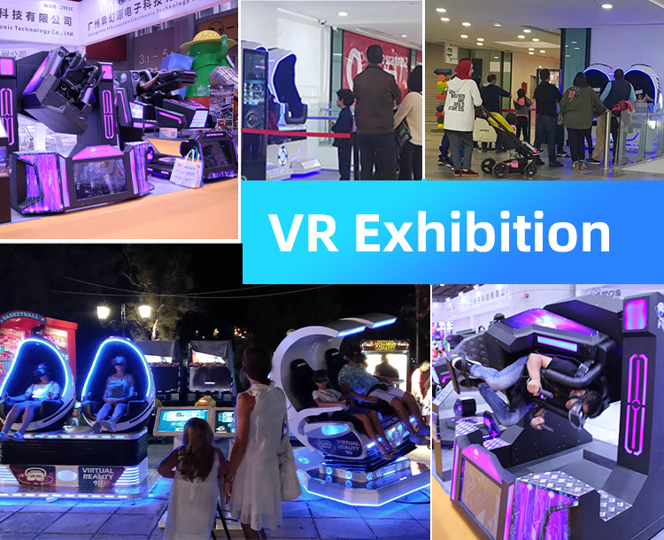 High Technology Roller Coaster 720 Degrees Arcade Game 9D VR Simulator
