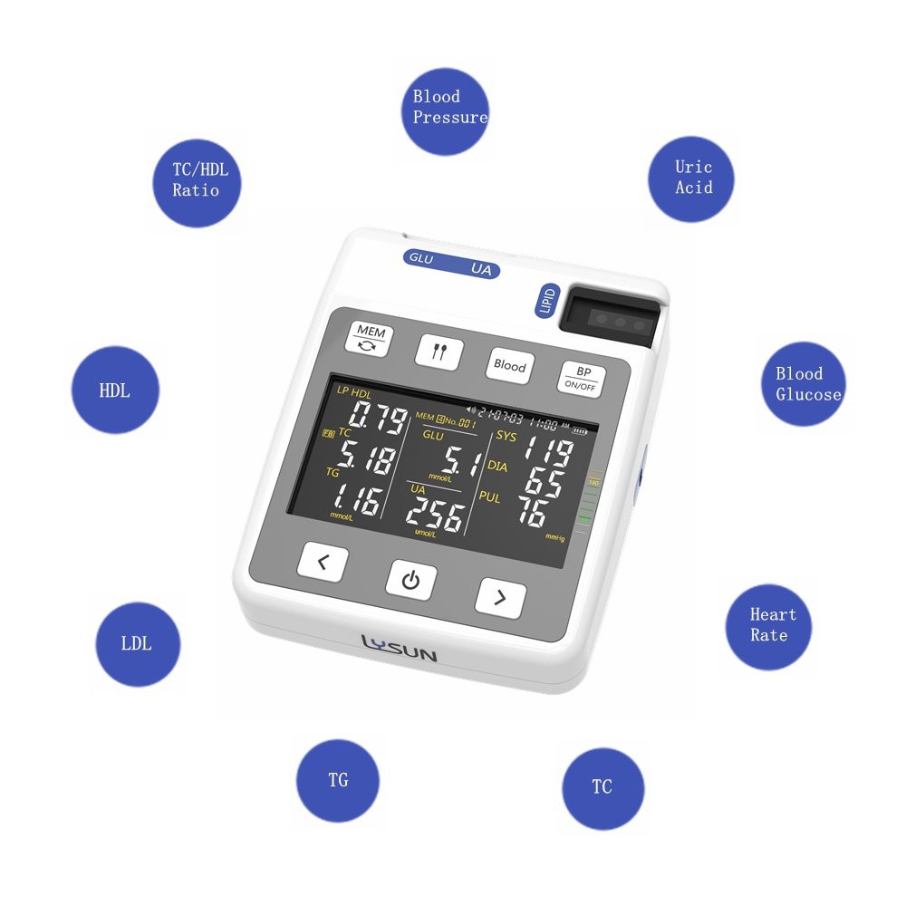 Lysun GULP-101 IVD Test Multi-Function Health Analyzer With HDL Measurement