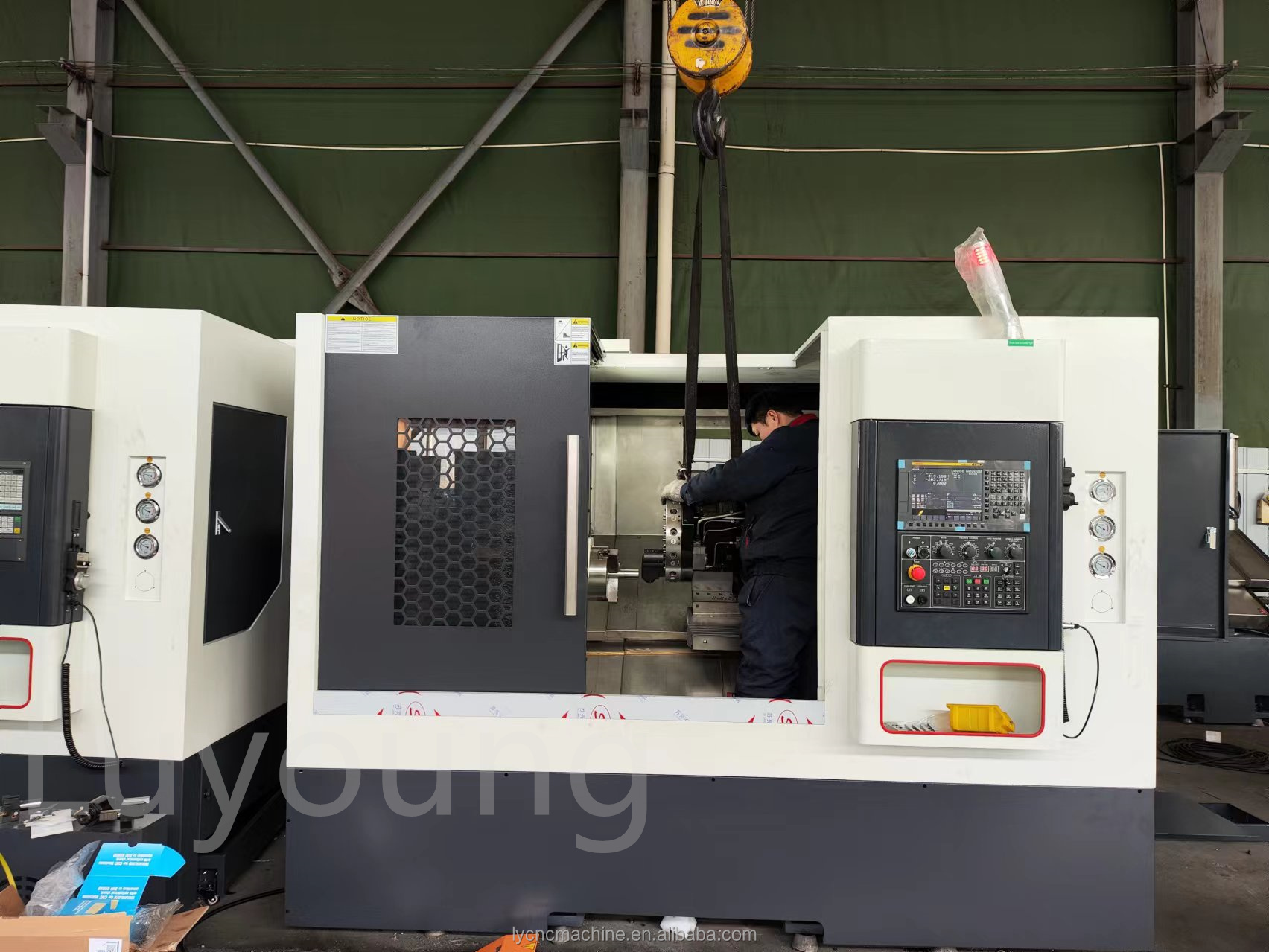 High Precision Tck56 Slant Bed Cnc Lathe Machine Aluminum Steel Brass Parts