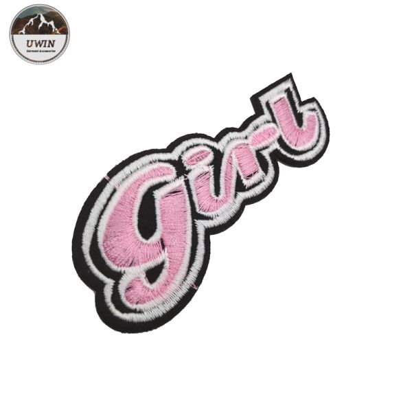 Eco Friendly Woven Sew On Letter Patches Customized Color For Handbags / Hats