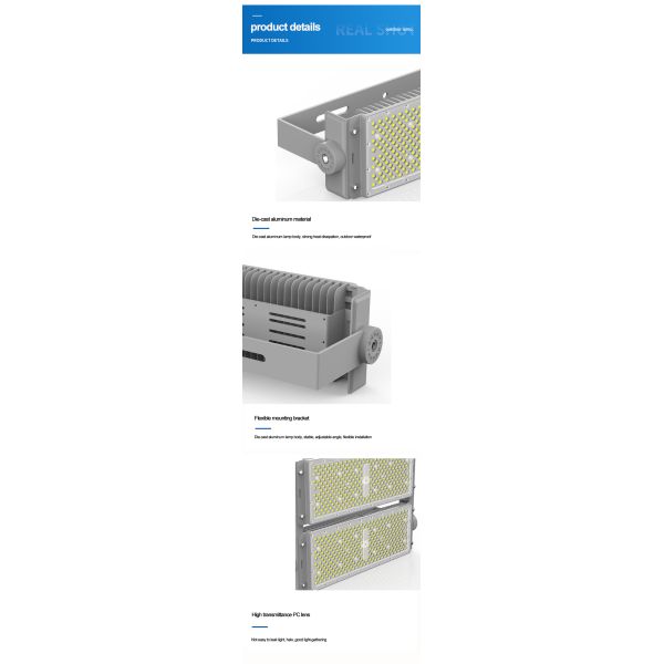 Modules Stadium High Mast Tower Light Waterproof IP65 150-160lm/W