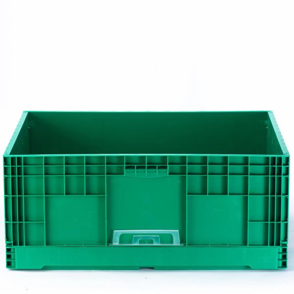 Supermarket Foldable Stackable Plastic Vegetable Container with Customized Color